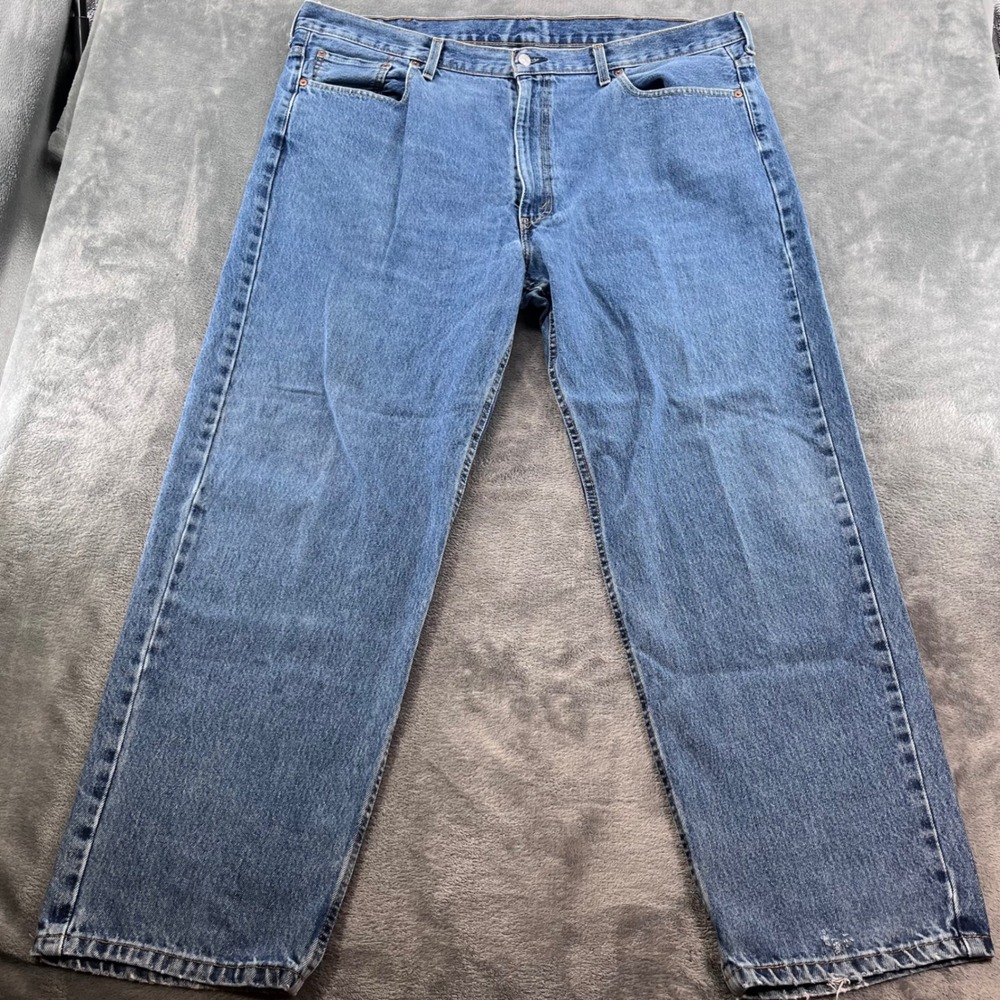 Levis 550 Relaxed Fit Mens Jeans 44x32 Medium Wash Blue Denim 01550-4886